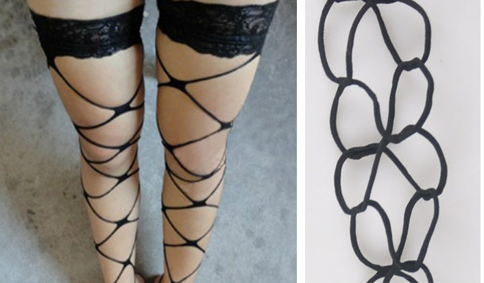Long Tube Thigh Over Knee Lace Stockings Silicone Non-slip