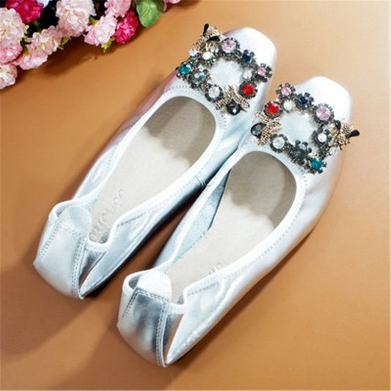 Flat Shoes With Shallow Mouth And Comfortable Low Heel