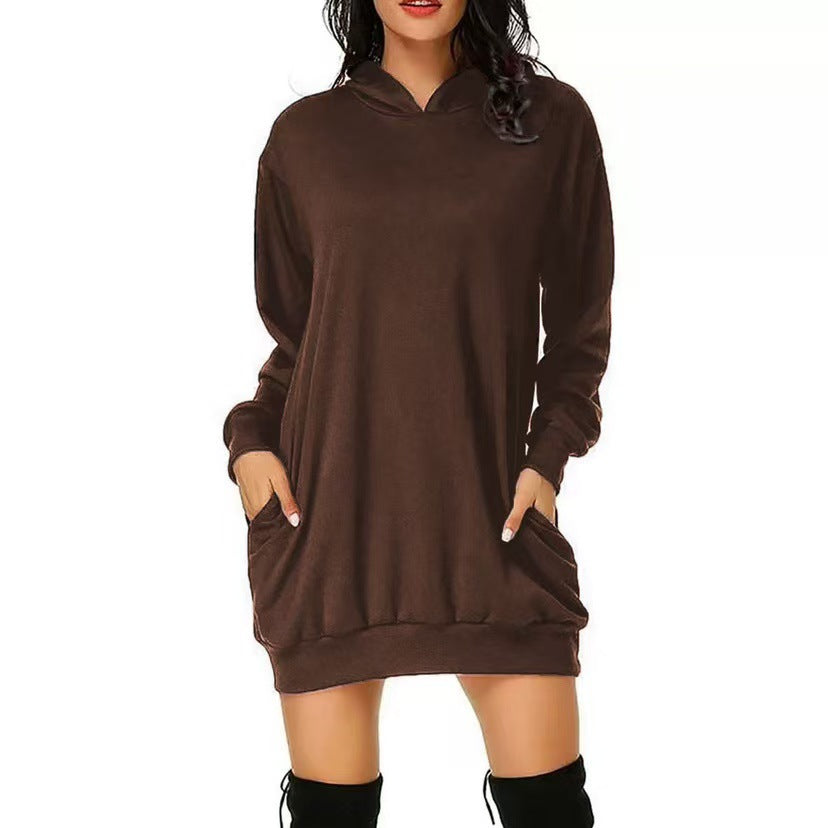 Ladies Gradient Digital Print Hooded Sweatshirt