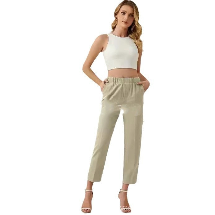 Women's Ankle-length Pants Temperament Office All-matching