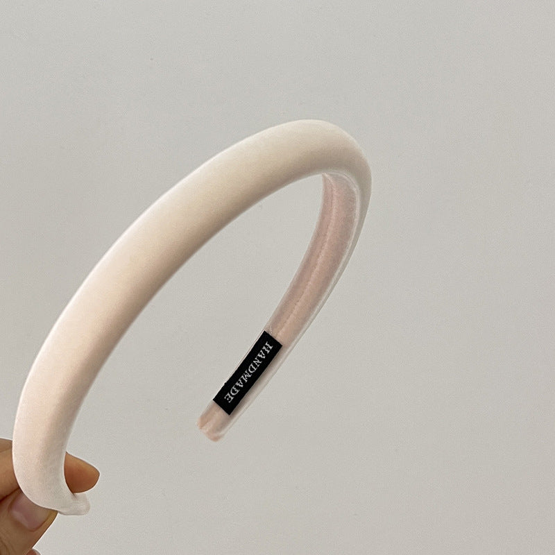 Headband High-grade Velvet Increased Skull Top Retro Thin Edges