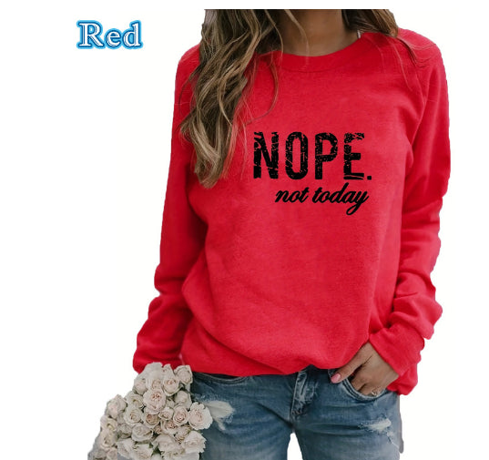 Women's Printed Round Neck Pullover Fashion Sweater