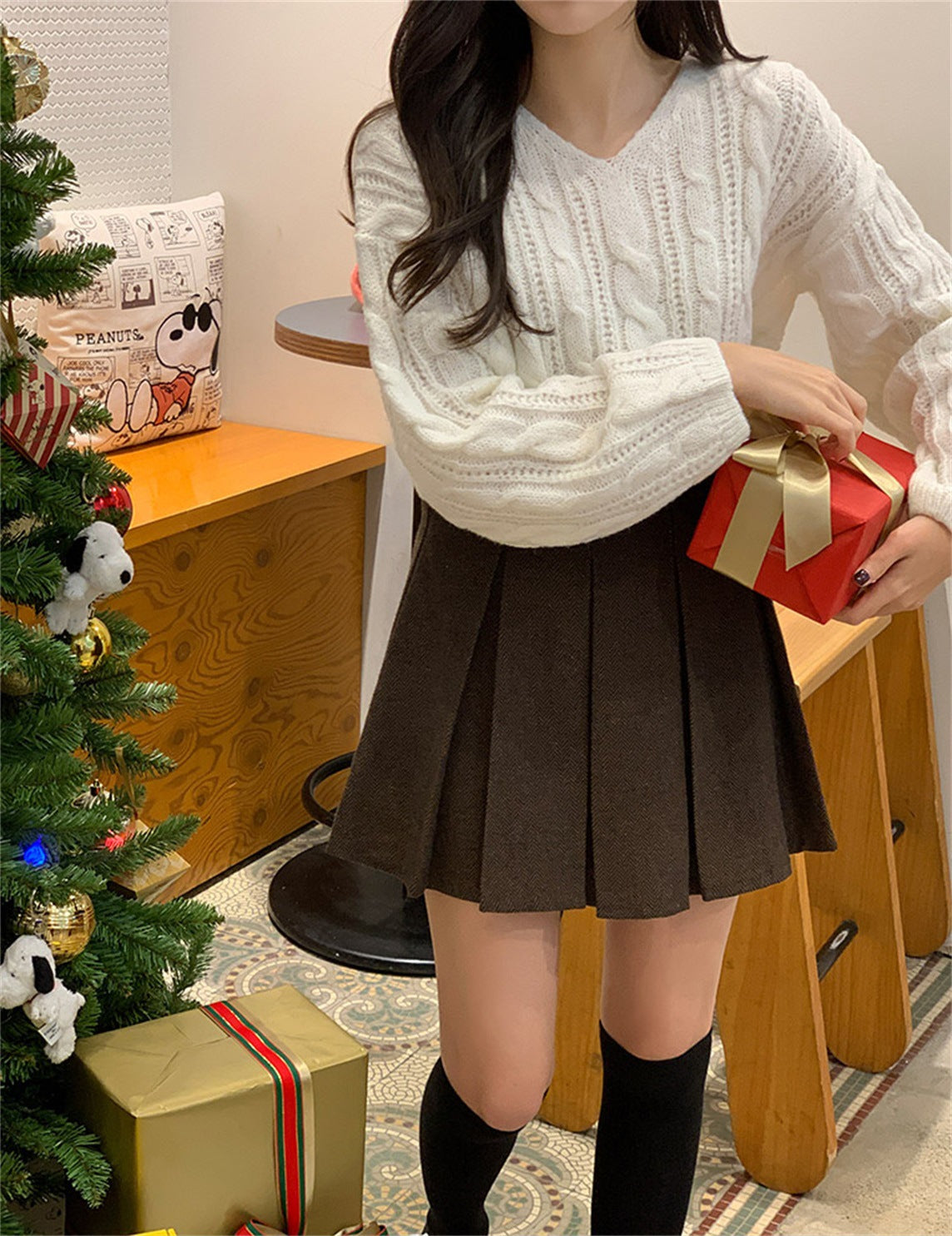 Korean-style Twist Long-sleeved Sweater Winter