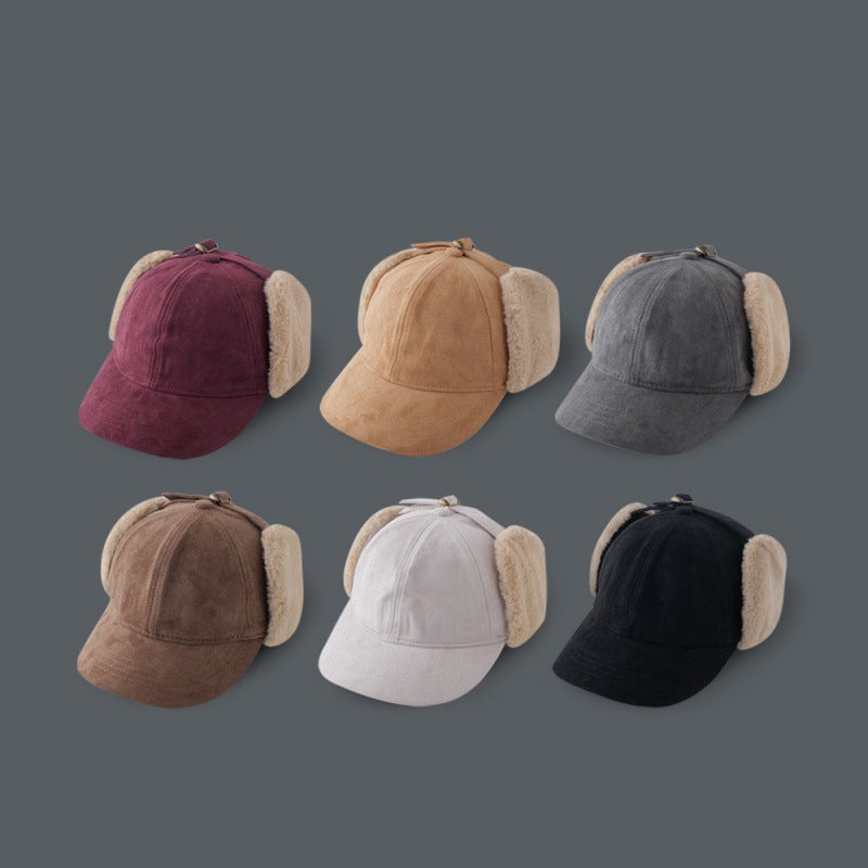 Fleece-lined Baseball Cap Warm Cycling Cap Lei Feng Capfly