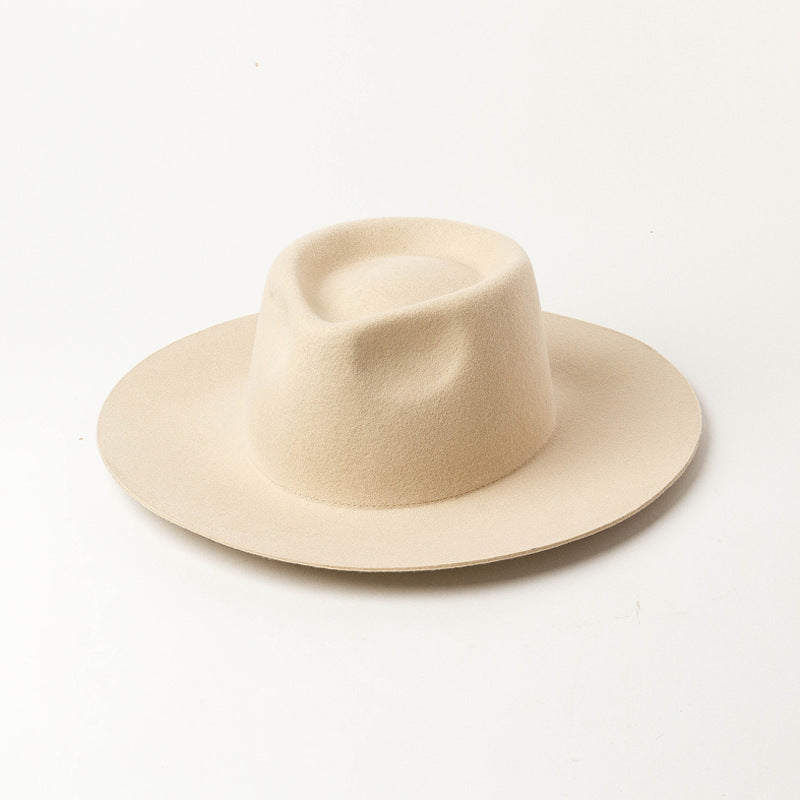 New Delicate Woolen Jazz Top Hat Casual Fashion Felt