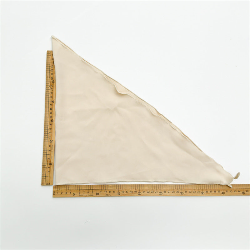 Women's Solid Color Fabric Bag Headscarf