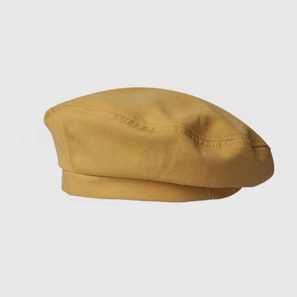 Breathable Beret, Solid And Versatile For Girls
