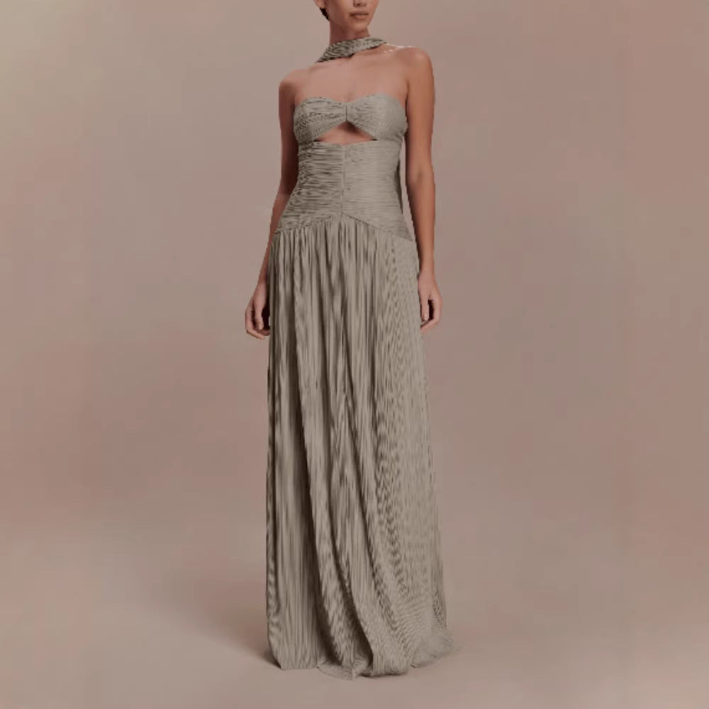Bustier Ruched High-end Evening Gown Dress