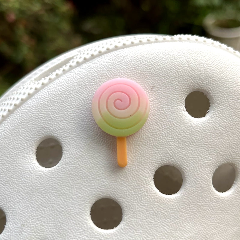 Shoe Flower Lollipop Macaron Cave Shoes Decoration Flower Hole Hole School Bag Decoration