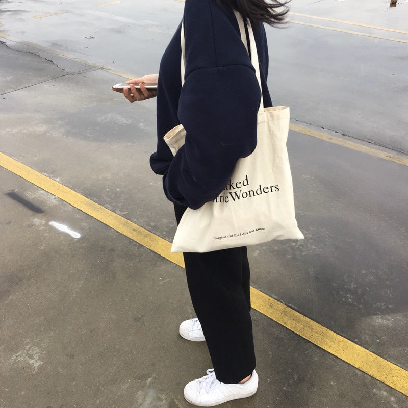Fashion Simple Women's Printed Canvas Bag