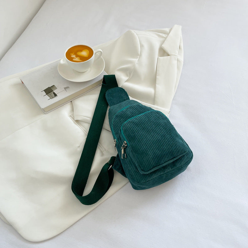Women's Fashion Casual Solid Color Single Shoulder Crossbody Bag