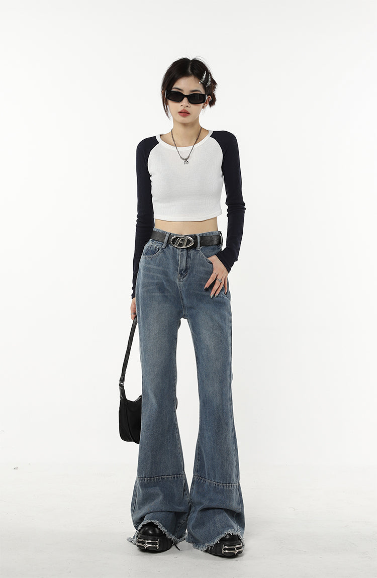 Women In Europe And America Who Design Niche Micro-flared Pants
