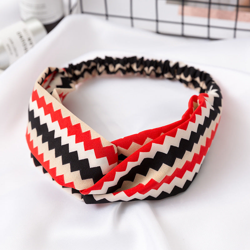 Elastic Cross Hairband Ladies Headband Hair Band Yoga Sports Headband