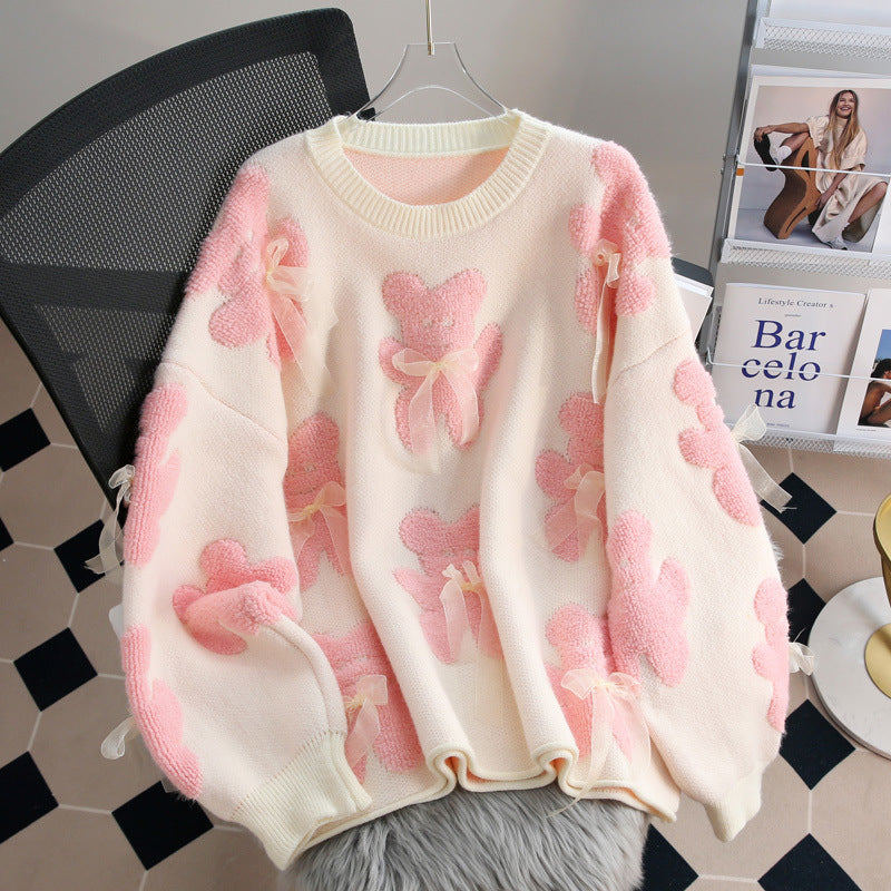 Efterår og vinter Ny løs og doven stil Dame sweater
