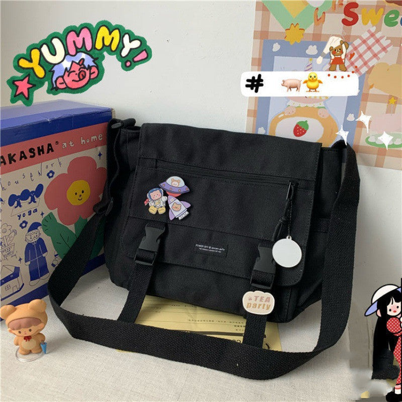 Dark Black Functional Bag Ins Retro Tooling Messenger