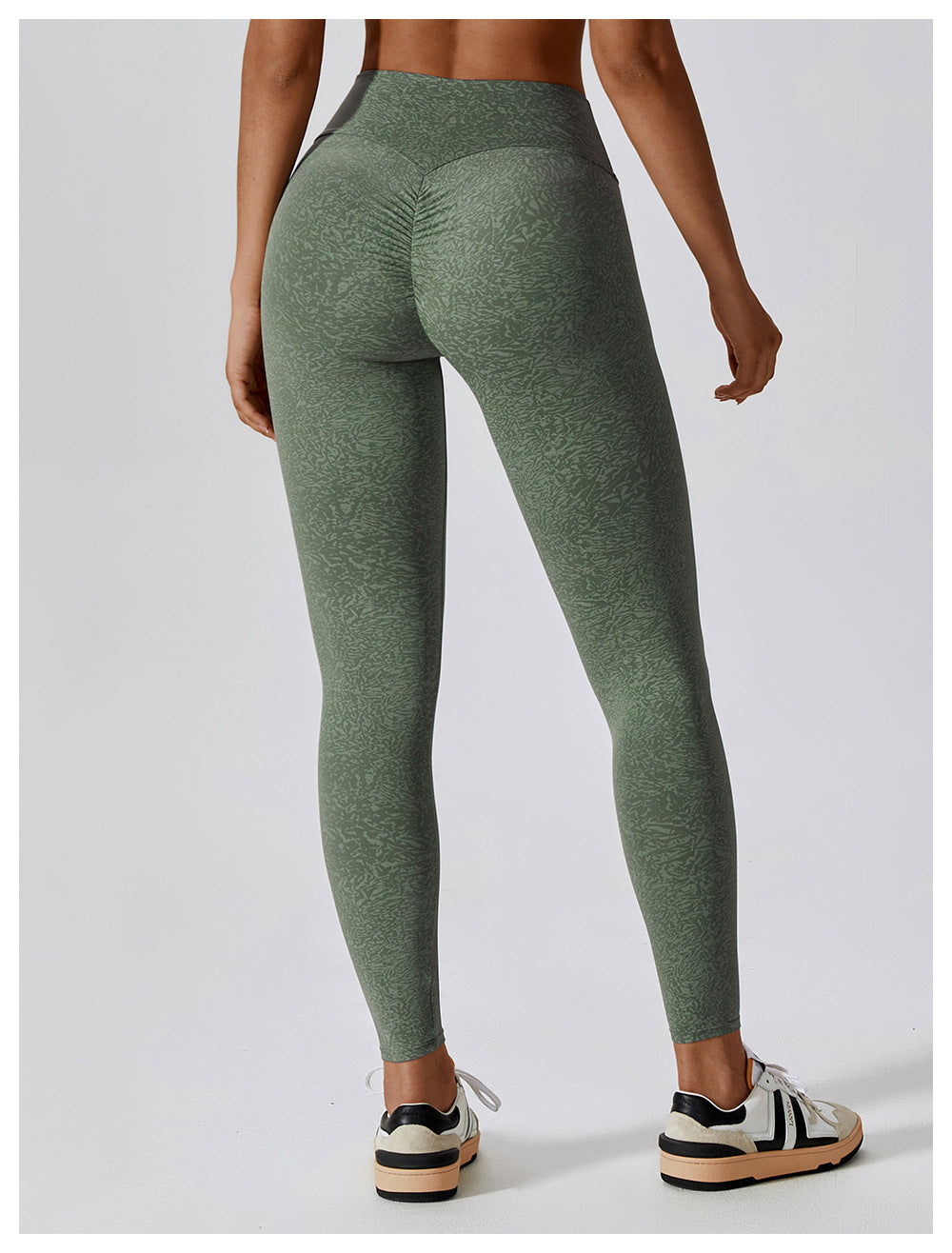 Belly Contracting Hip Lifting Running Sports Quick-drying Camouflage Printing Nude Feel High Waist Yoga Pants