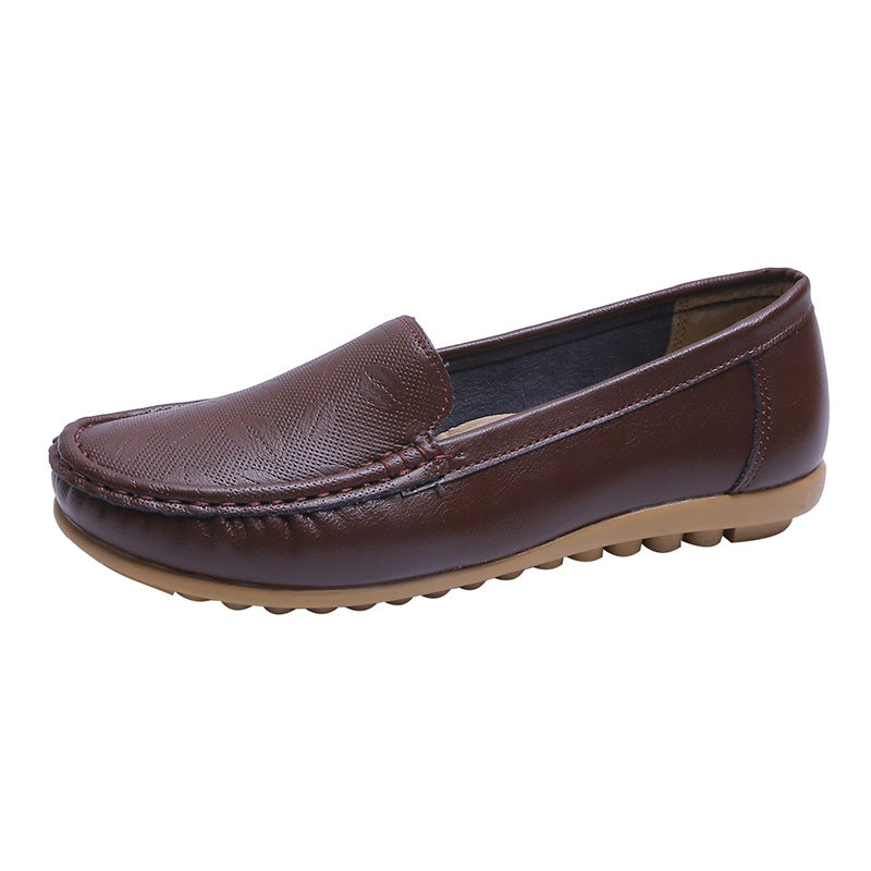 Beef Tendon Soft Bottom Working Flat Non-slip Maternity Shoes