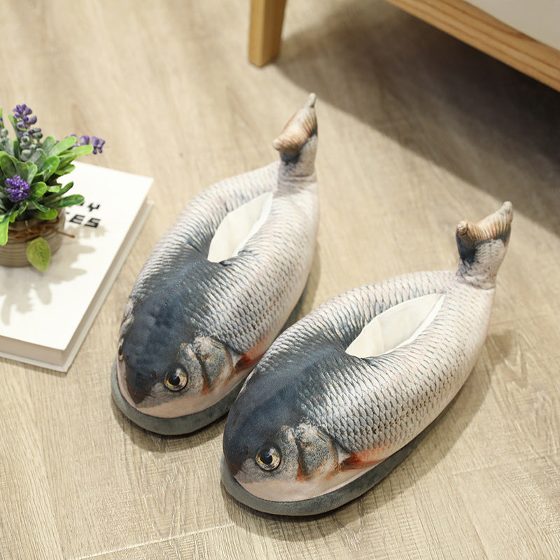 Fully Enclosed Warm Indoor Cotton Slippers