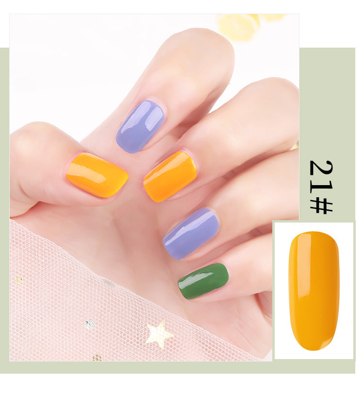 37 Colors Of Non Peelable Quick-drying Nail Polish Long Lasting Non Fading Waterproof And Non Baking