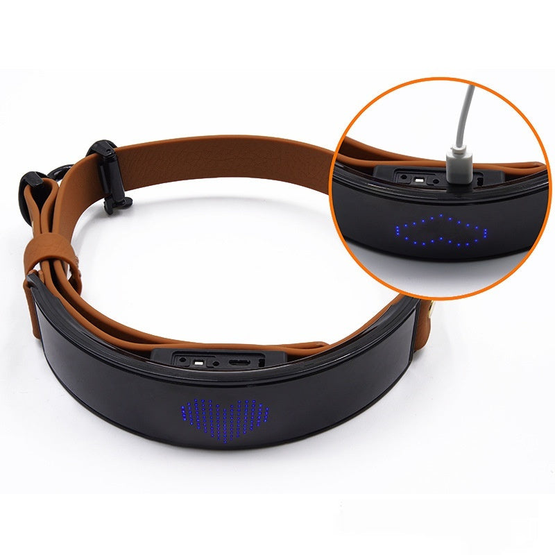 LED Display Collar Dog Harness