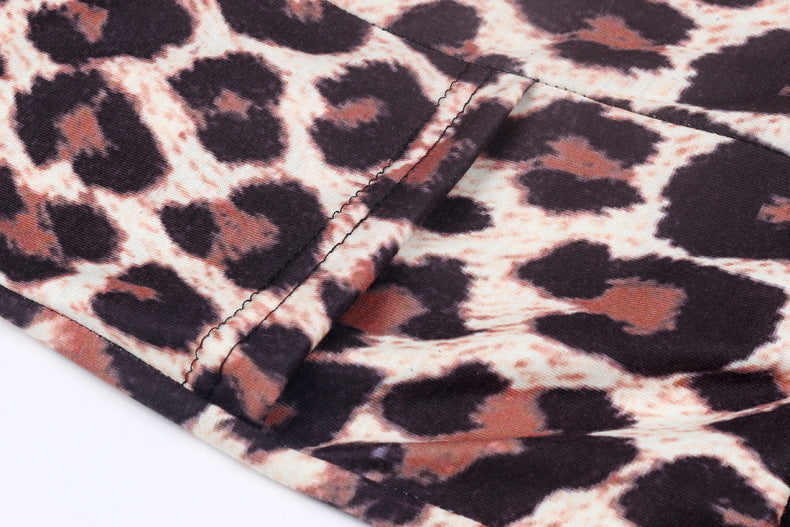 Hofteløftende Leopard Yoga Leggings