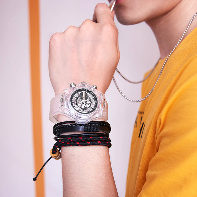 Plastic transparent watch