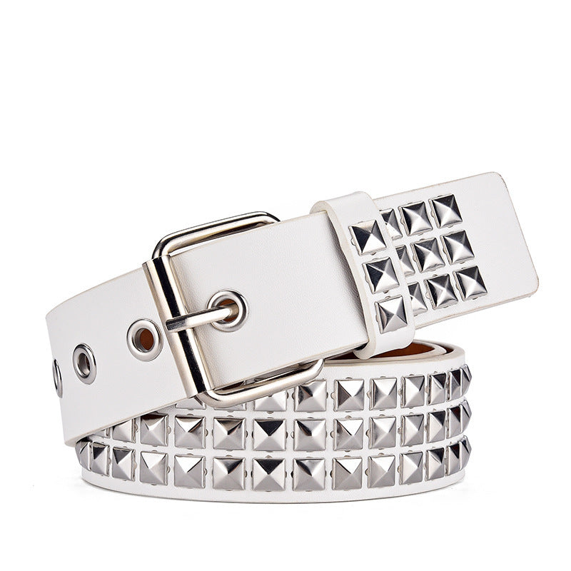 Men's And Women's Punk Hardware Jeans Belt