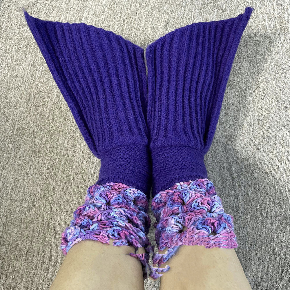 New Ins Warm Mermaid Knitted Wool Floor Socks