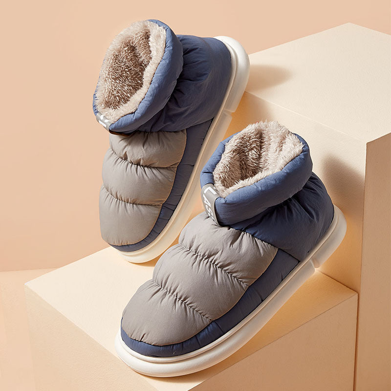 High-top Cotton Shoes For Outer Wear With Cloth And Home Fashion