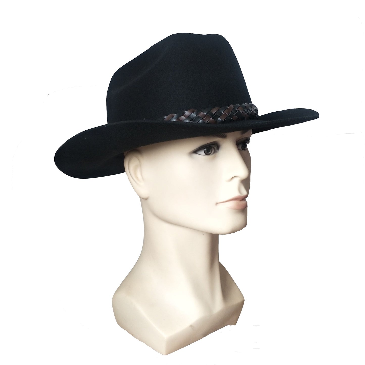 Uld Western Cowboyhat Bælte Tophat Jazz FIlthat