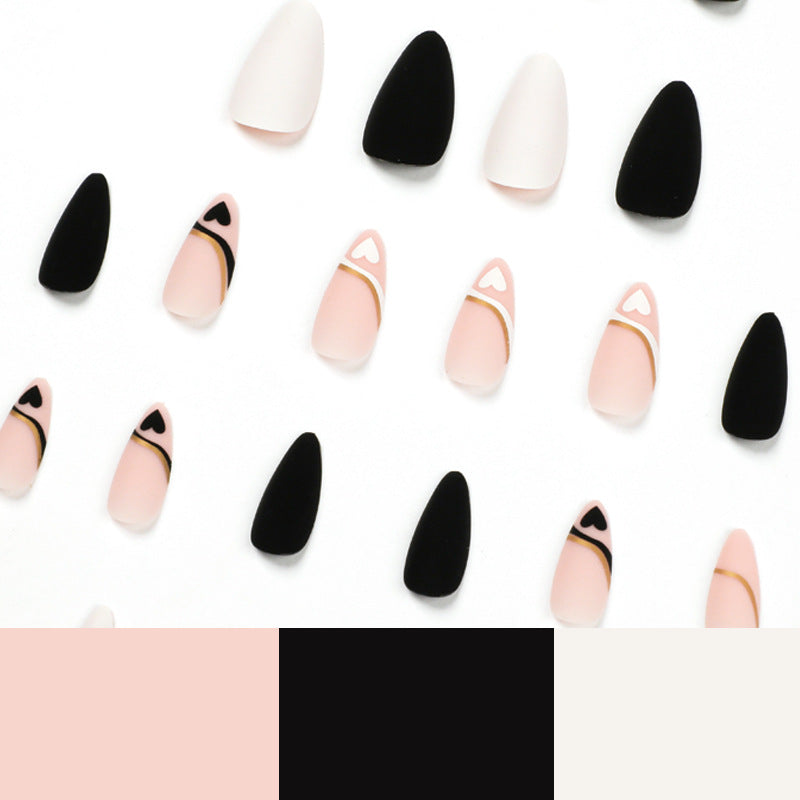 Nail Sticker Practice 24 Pieces Long Bright Colors