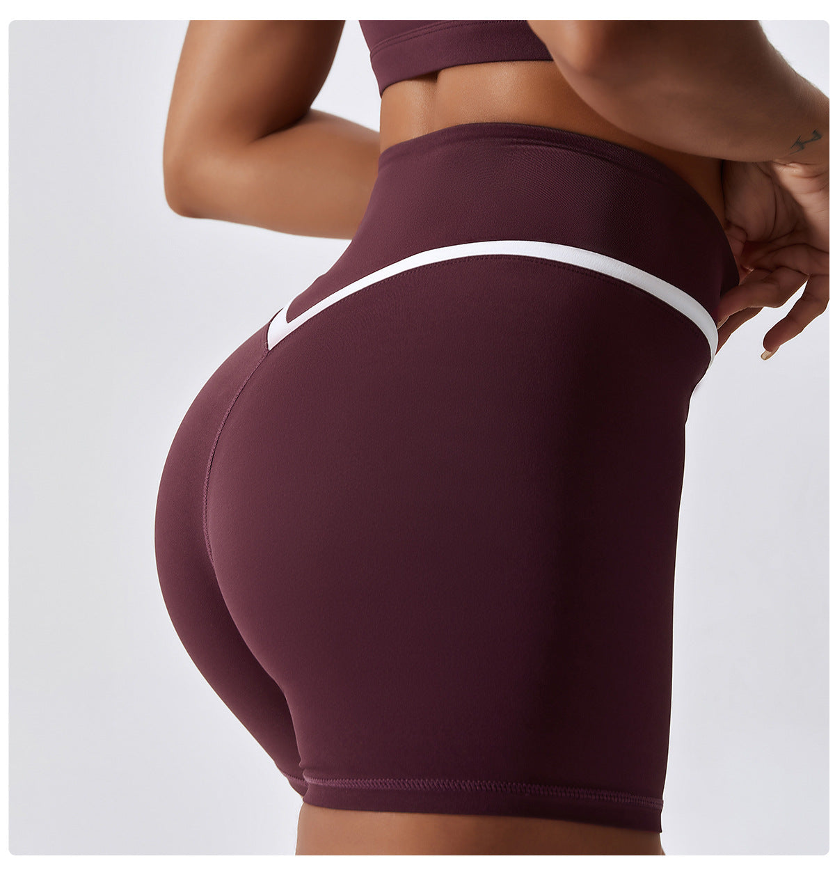 Cross-waist Tights Running Quick-drying Fitness Shorts