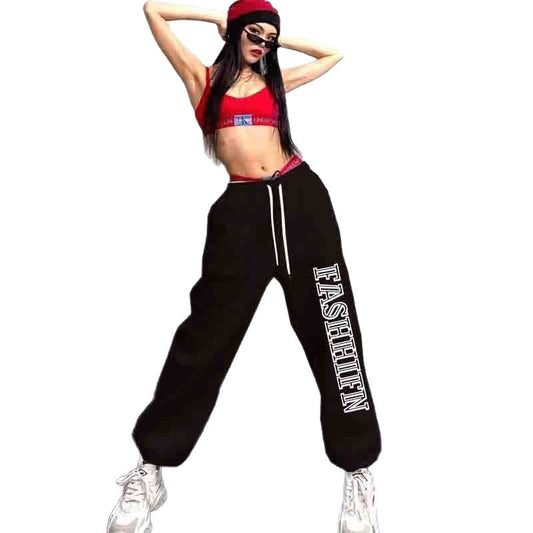 Women's Hip-hop Loose-fitting Sweatpants