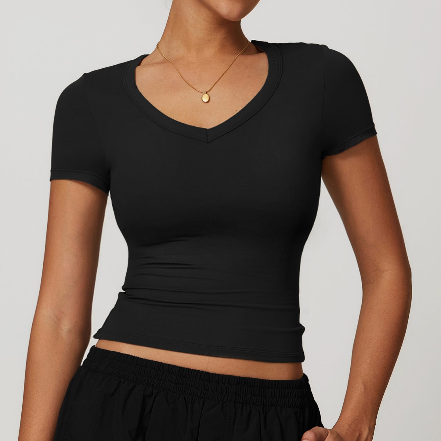 Short Sleeve Yoga Jacket Running Pilates Workout Clothes