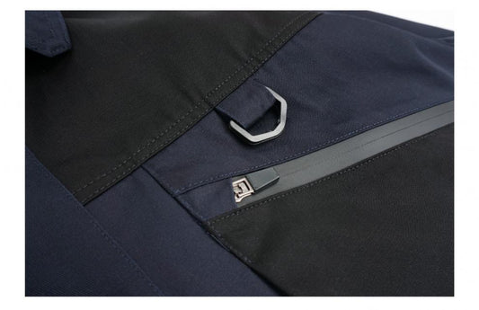 Functional Deconstructed Workwear Lapel Jacket Long Sleeves