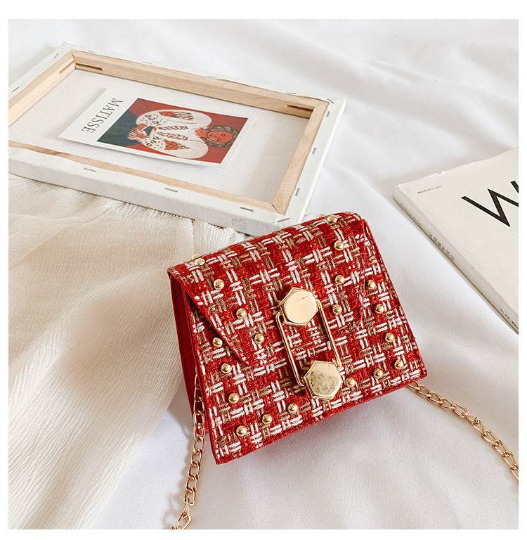 Woolen crossbody bag