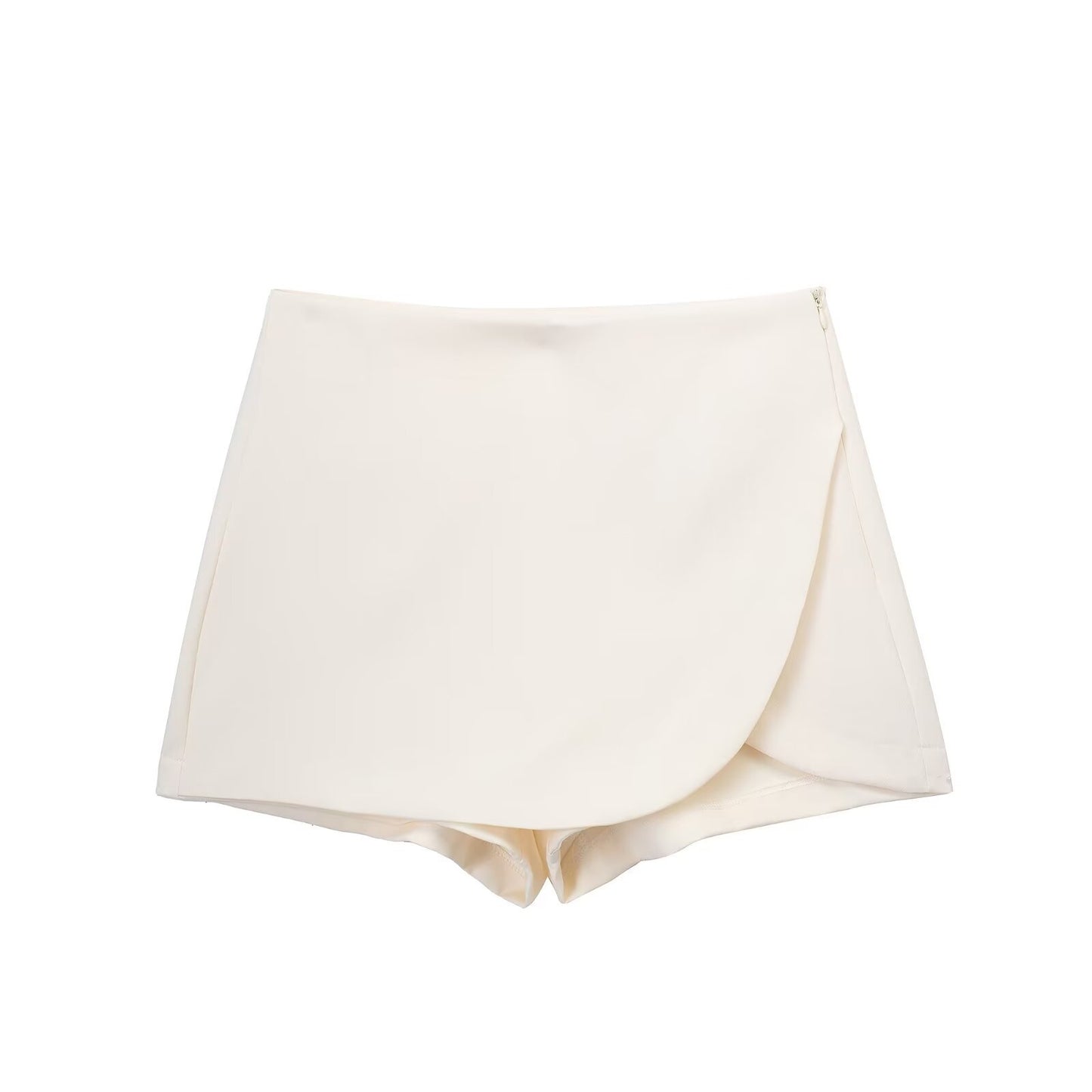 Women's High Waist Asymmetric Short Pantskirt
