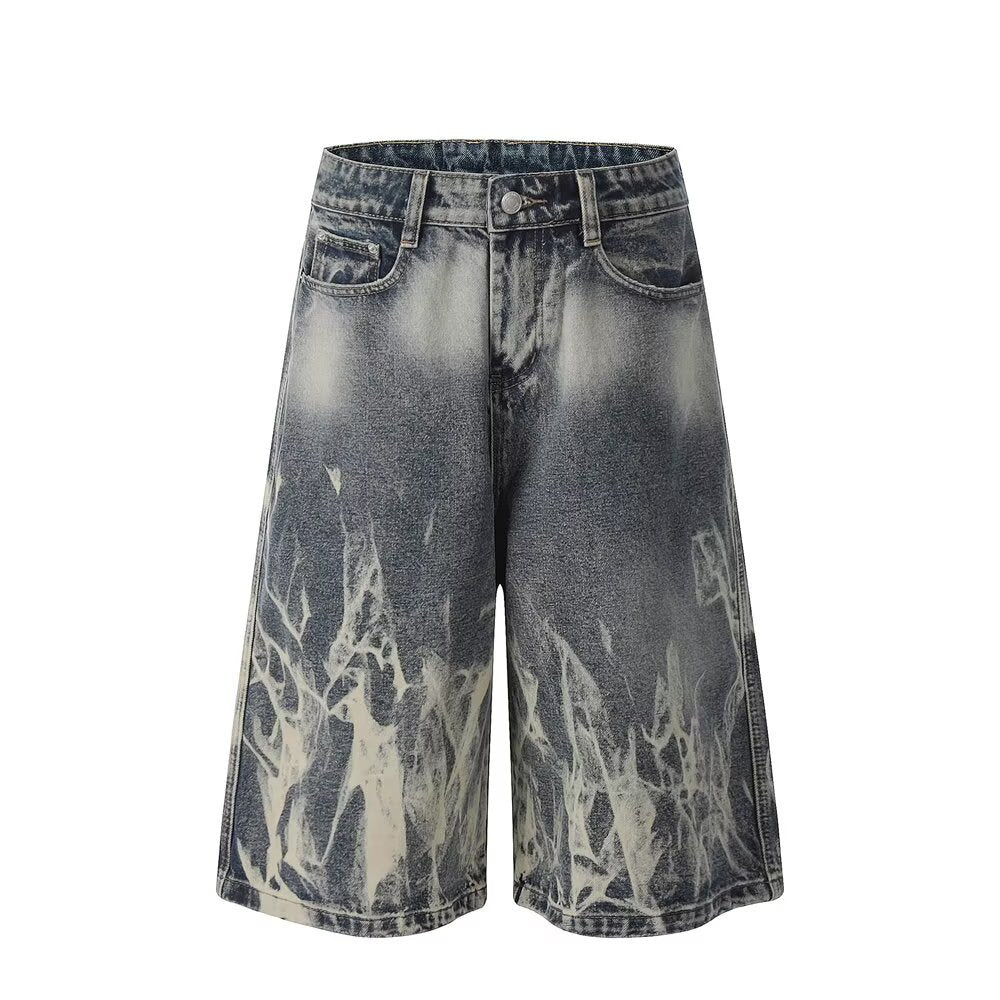 Women's American-style Wide-leg Denim Shorts