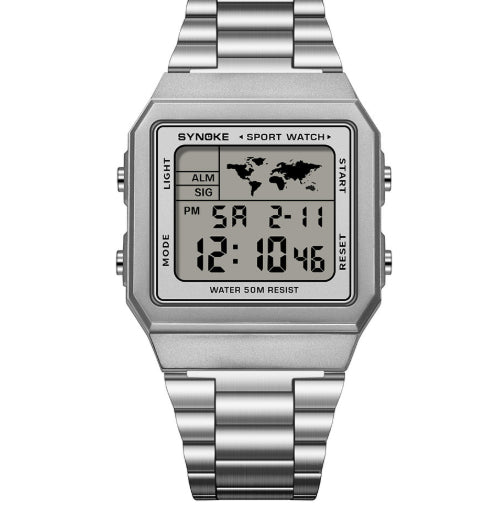 Classic Retro Waterproof Multi-function Sports Digital Watch