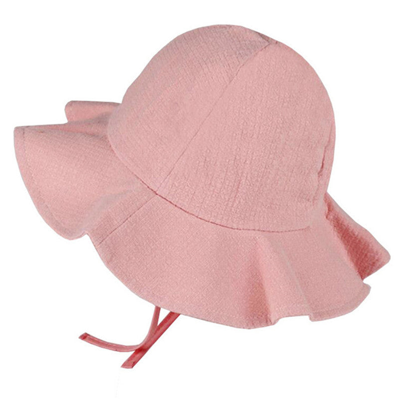 Girls Spring And Autumn Thin Large Brim Sunscreen Hat