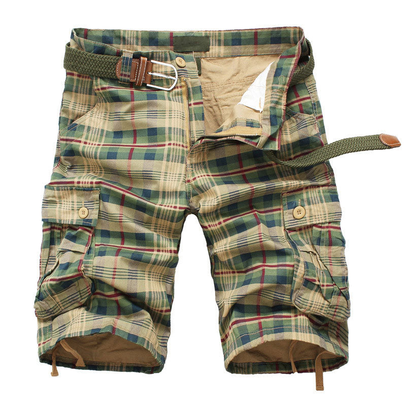 Summer Sports Shorts Men's Five-point Pants Tide Brand Tooling Multi-pocket Loose Large Size Leisure