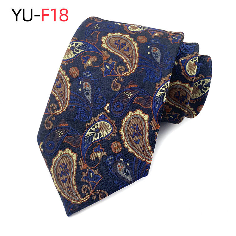 New Hot Sell Paisley Polyester Jacquard Men's Tie
