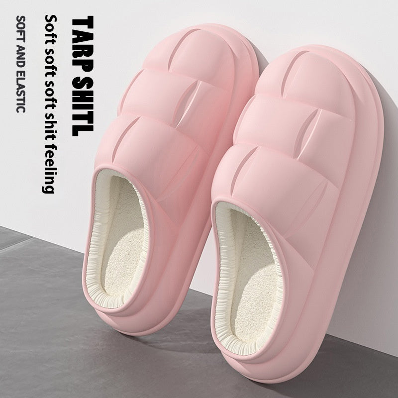 Warm Indoor Home Couple Platform Cotton Shoes