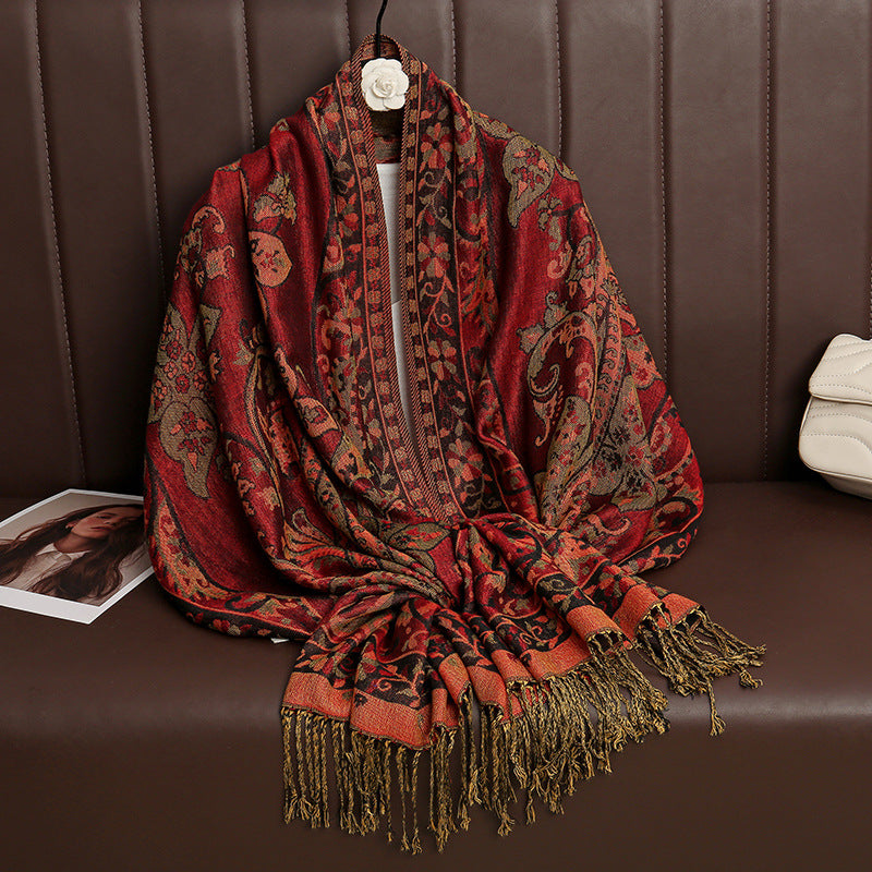 Jacquard Outerwear Women's Shawl Spring And Summer