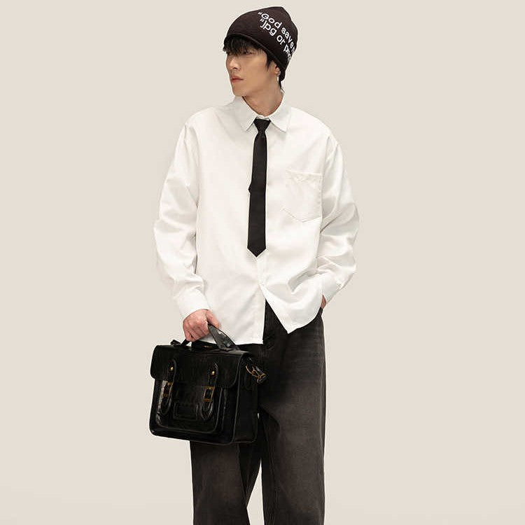 Casual Mens Base-layer Shirt For Layering