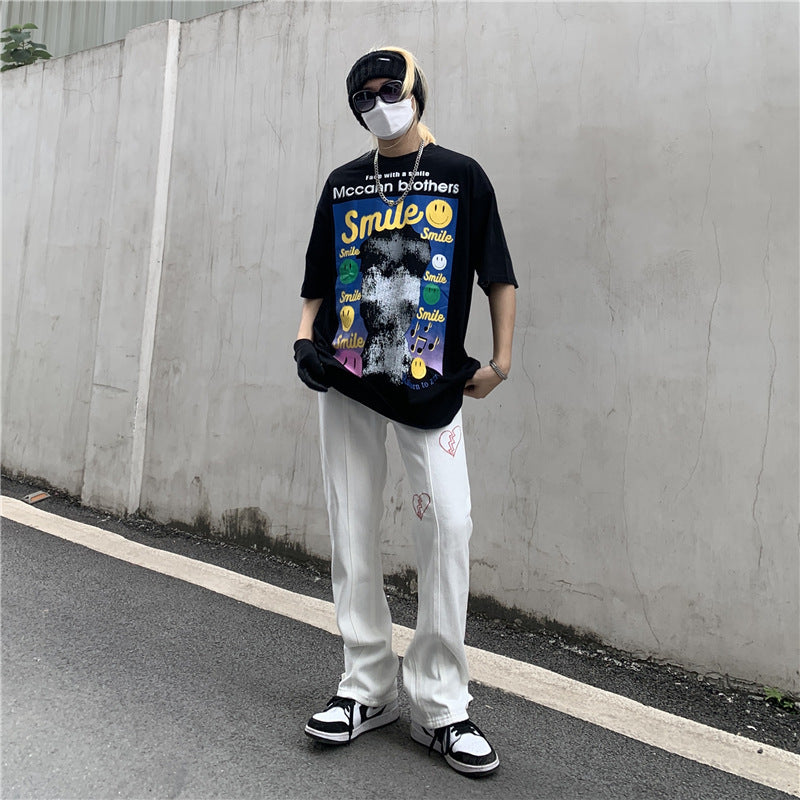 Men's Loose Straight Wide Leg Pants