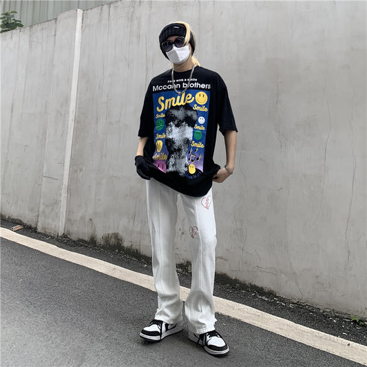 Men's Loose Straight Wide Leg Pants