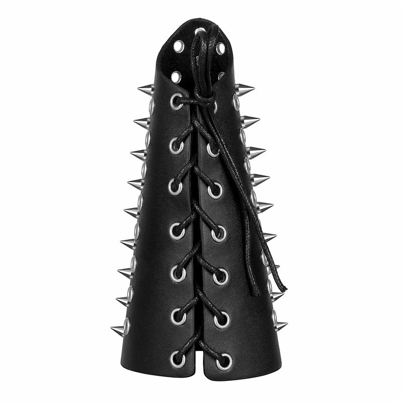 Læderarmbånd med metaldetaljer