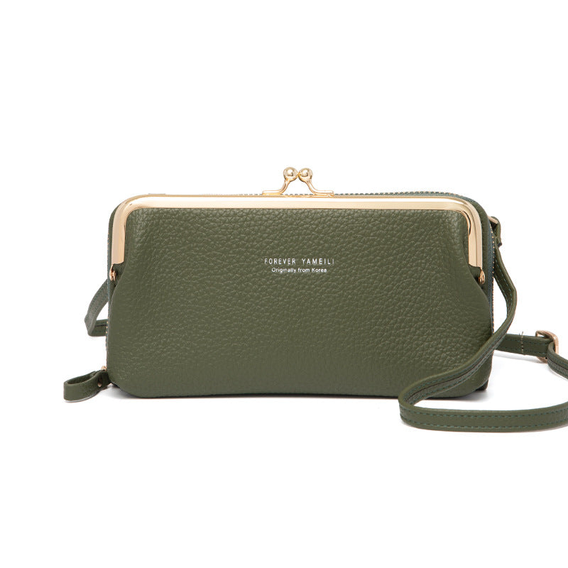 Fashion horizontal zipper phone bag