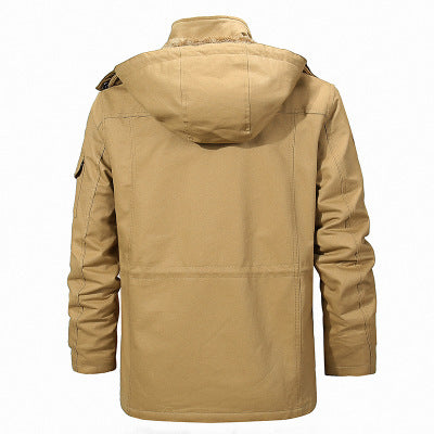 Pure Cotton Washed And Velvet Thickened Removable Cotton Jacket